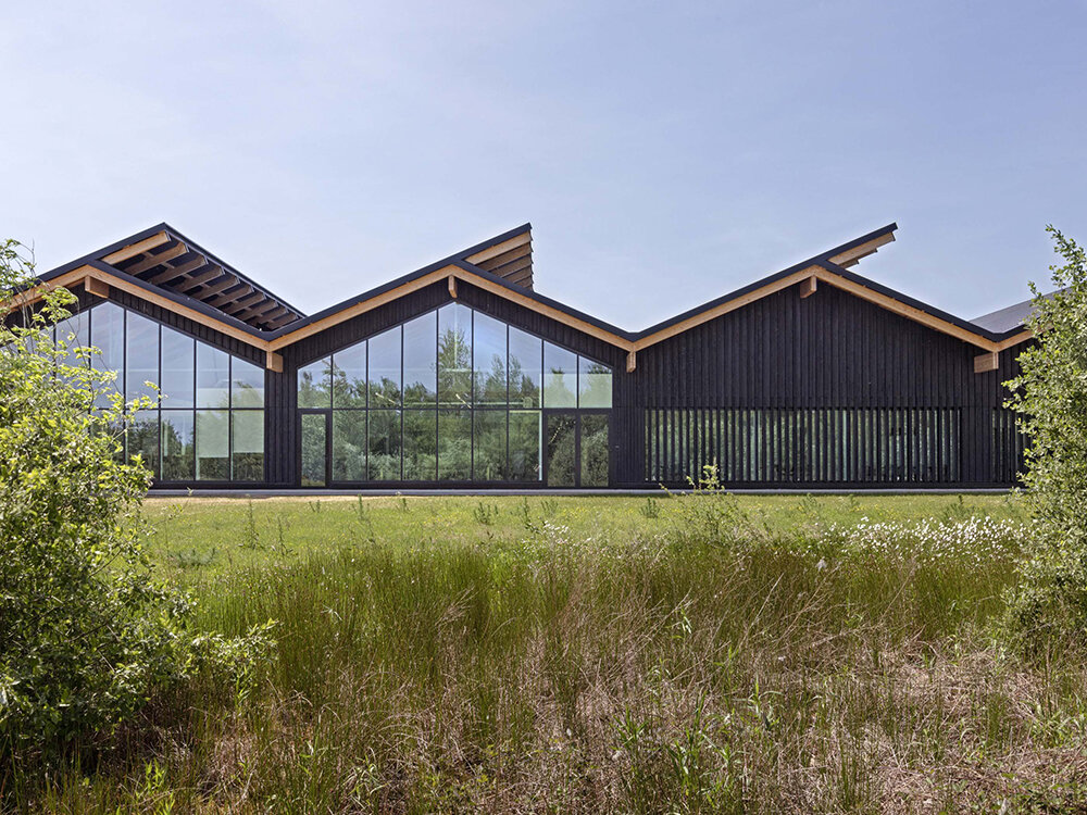 coldefy envelops hermès factory in ardennes with burnt wood