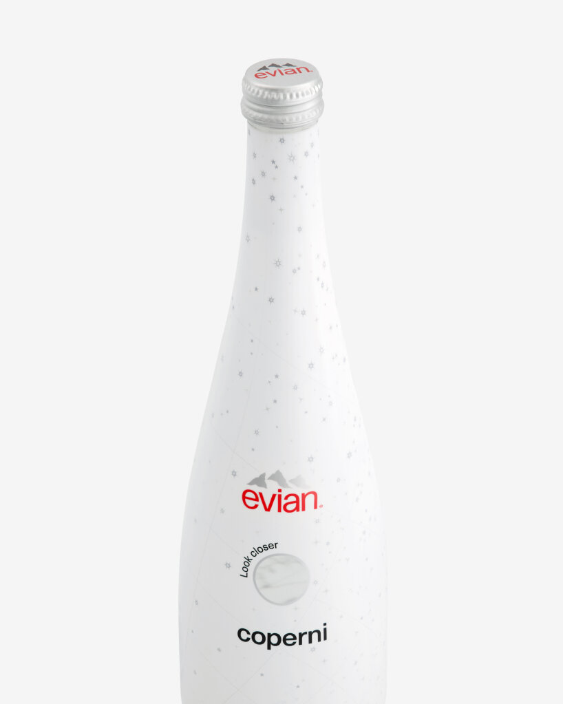 coperni evian glass bottles astronomical constellations