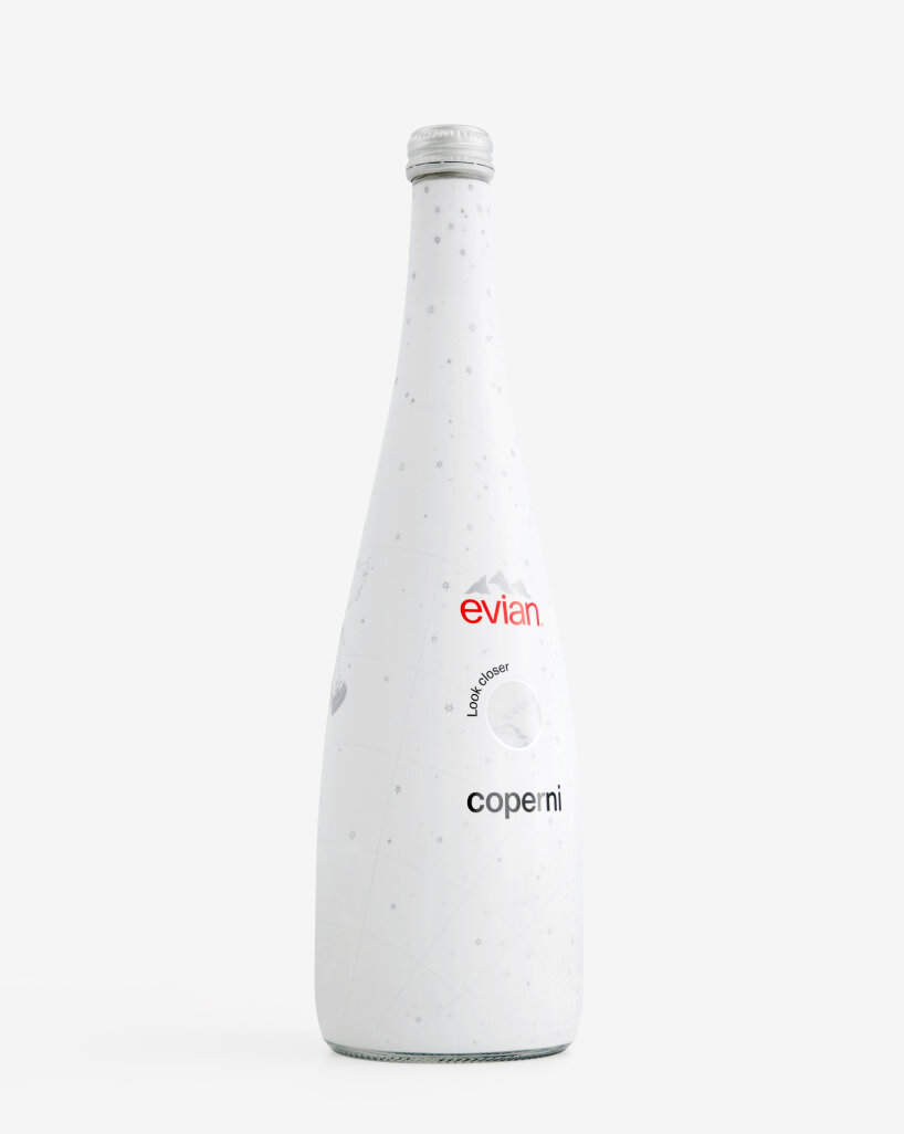 coperni evian glass bottles astronomical constellations