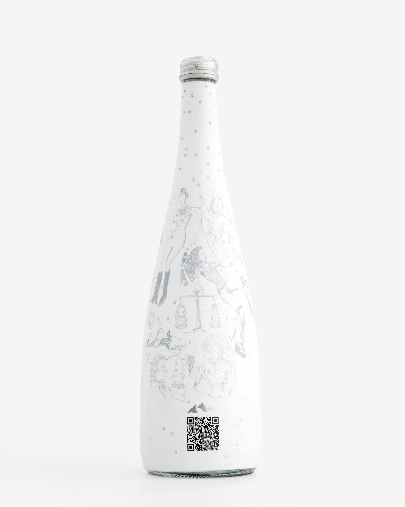 coperni evian glass bottles astronomical constellations