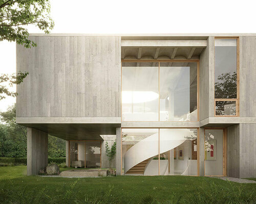 desai chia envisions this sculptural 'sayavedra house' for art collectors in mexico