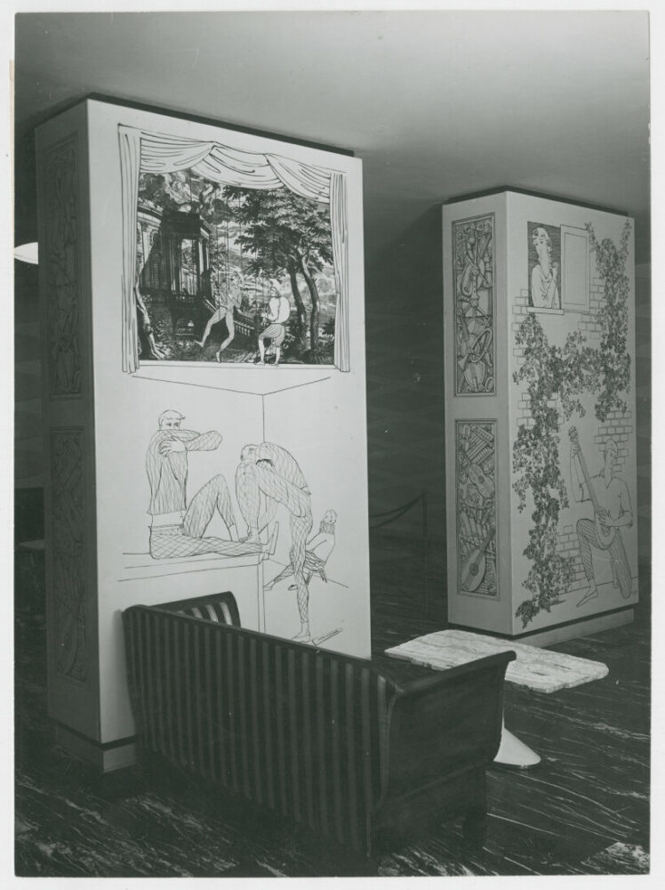 piero fornasetti harlequin exhibition cineteca milano