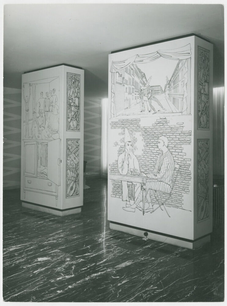 piero fornasetti harlequin exhibition cineteca milano