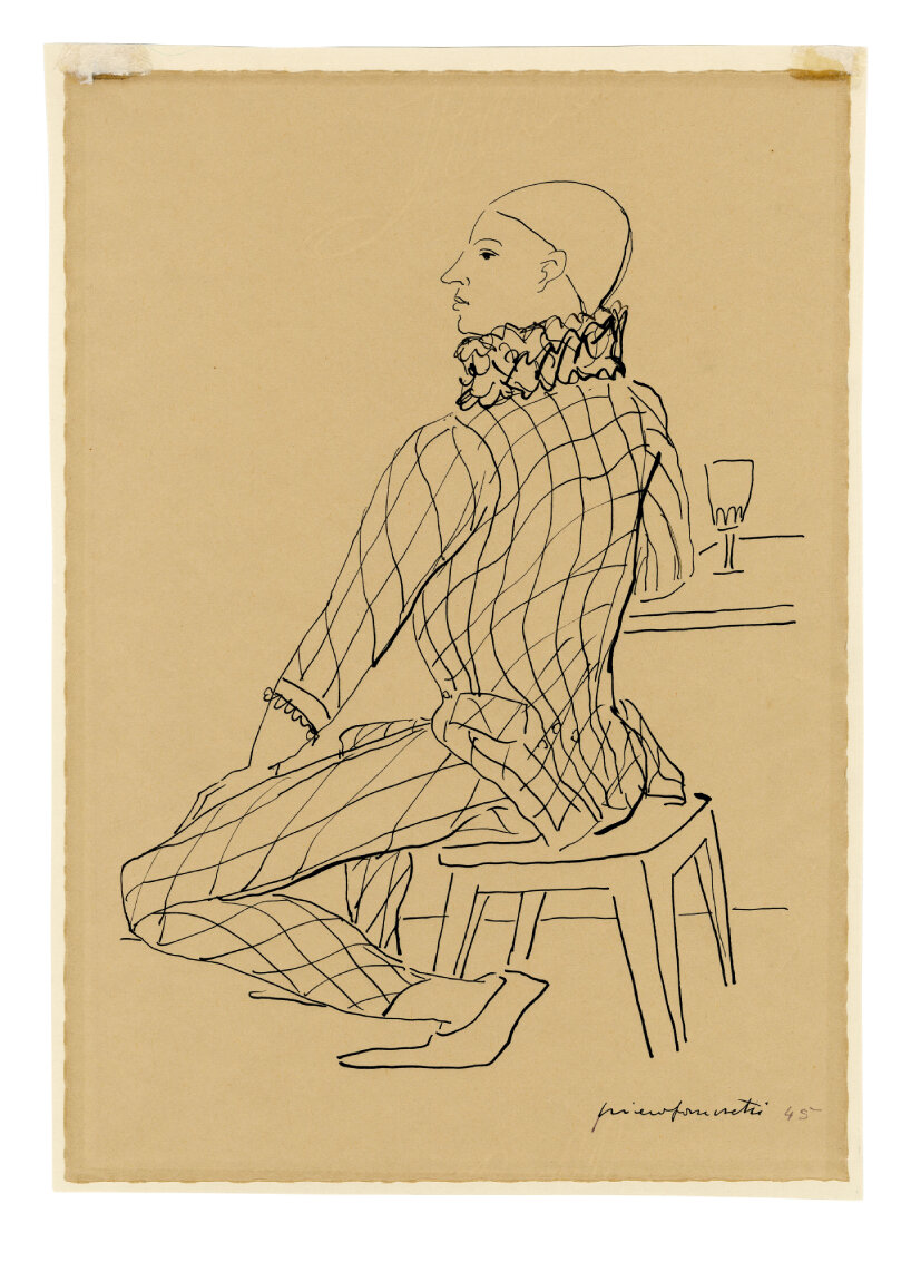 piero fornasetti harlequin exhibition cineteca milano