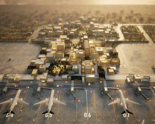 foster + partners designs saudi arabia's abha airport terminal as a stone village