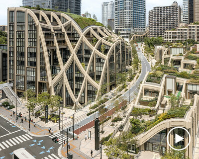 heatherwick studio's azabudai hills opens as a mixed-use green haven in the heart of tokyo