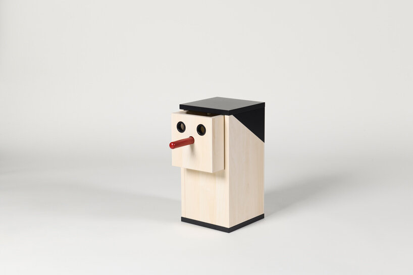 curated by giulio iacchetti, dearest pinocchio reimagines an icon puppet at milan's ADI