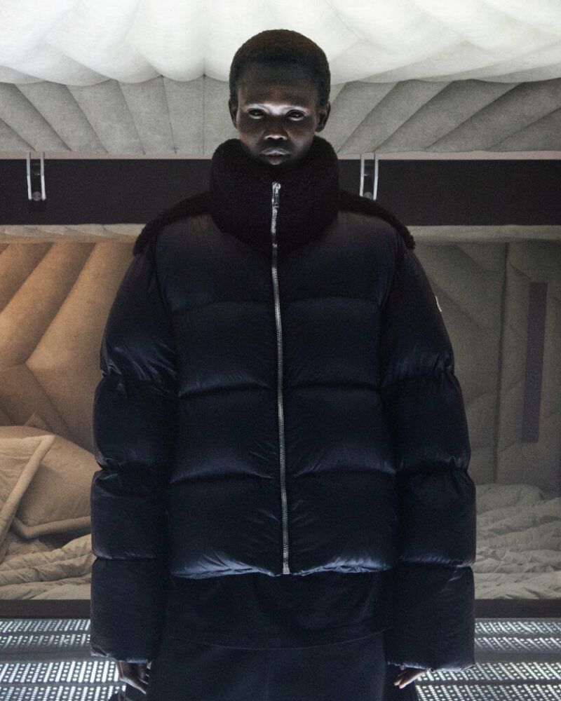 rick owens steel soundproof sleep pod moncler