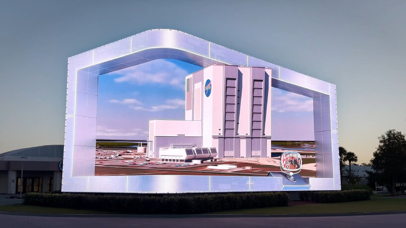nasa 3d billboard kennedy space center blunt action