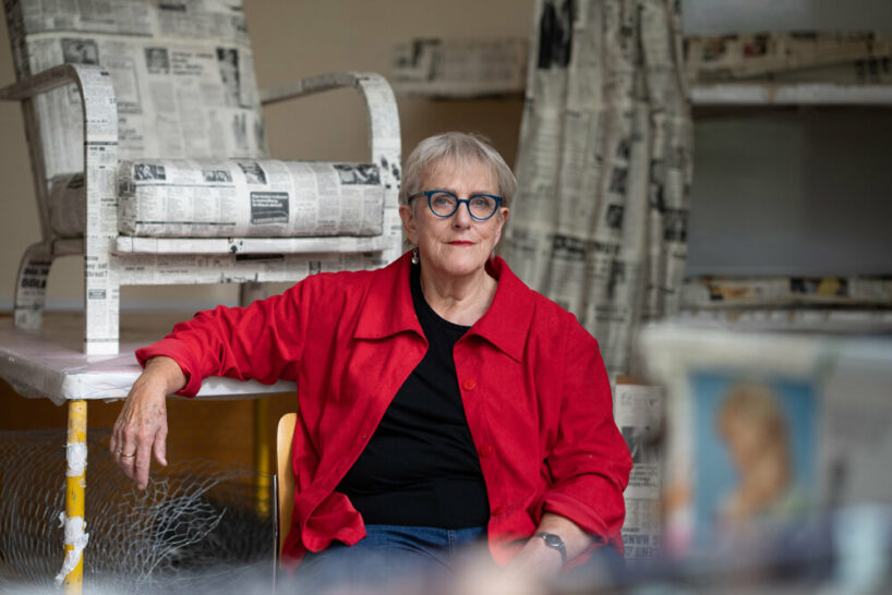 Portrait of Bobby Baker at Tate Britain, 2023. Photographed by Hugo Glendinning