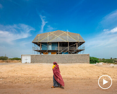 zav architects reuses discarded materials to form educational center in south iran
