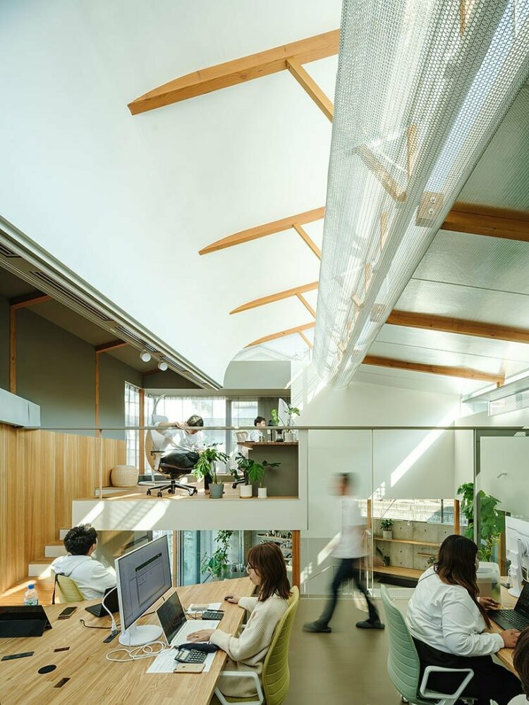 workspace enjoys consistent diffused natural light