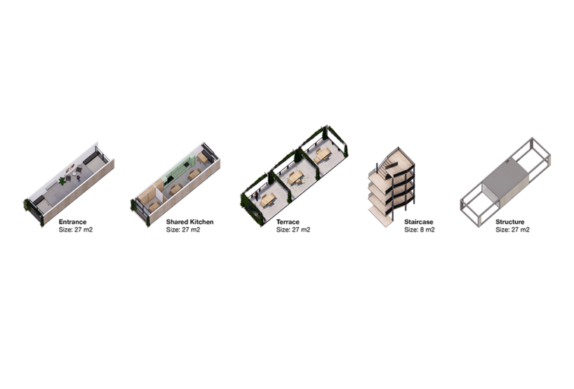 shared spaces and unit construction