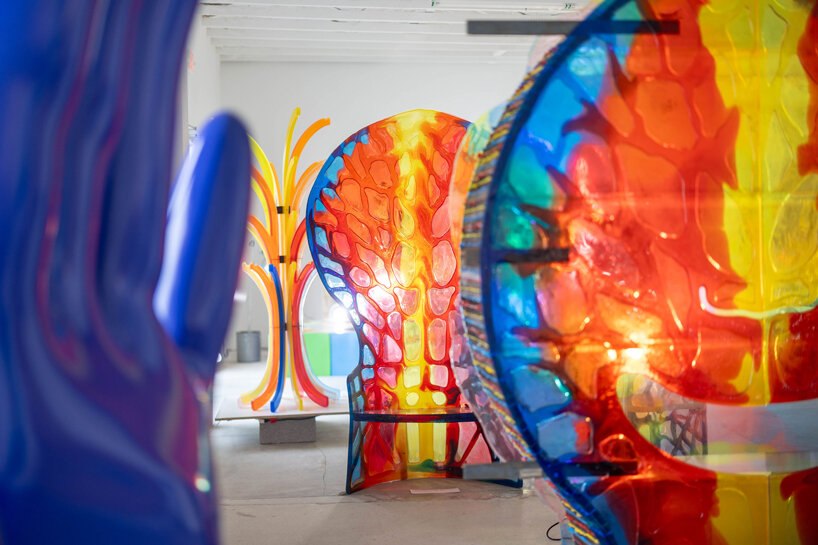 gaetano pesce's exhibition brings a blend of unpredictability & irony to miami design district