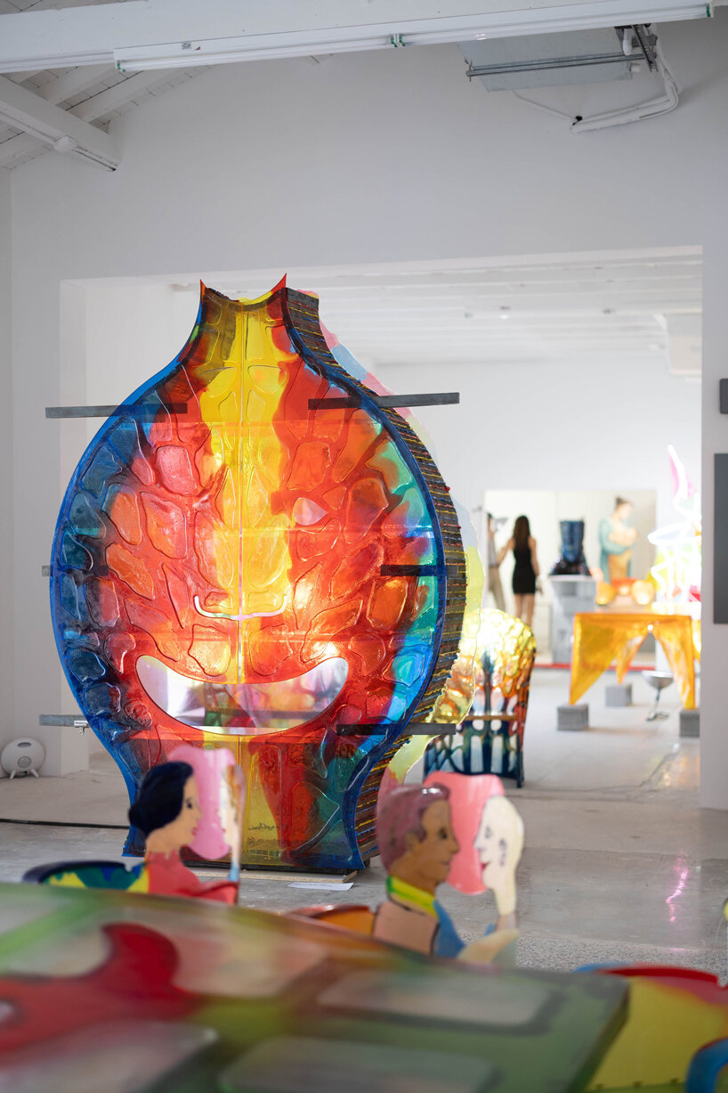 gaetano pesce's exhibition brings a blend of unpredictability & irony to miami design district