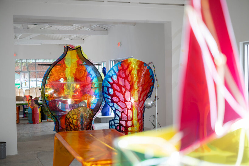 gaetano pesce's exhibition brings a blend of unpredictability & irony to miami design district