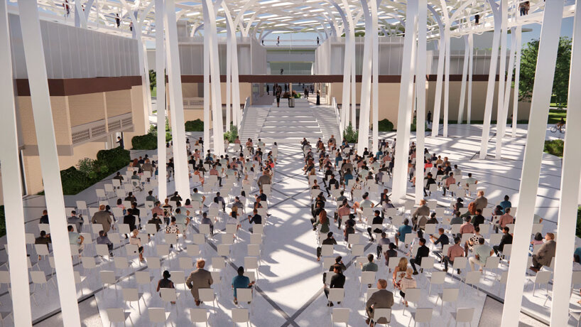 sweet sparkman wins competition to top I.M. pei's dormitories in florida with latticed screen - 1