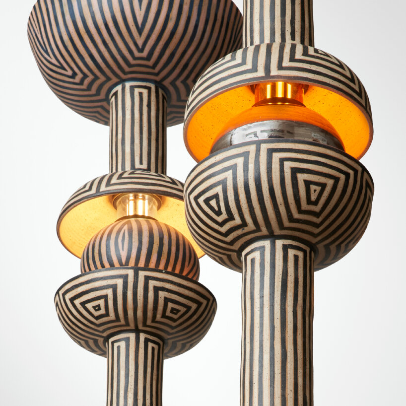 jeremy anderson gallery fumi design miami clay lamps
