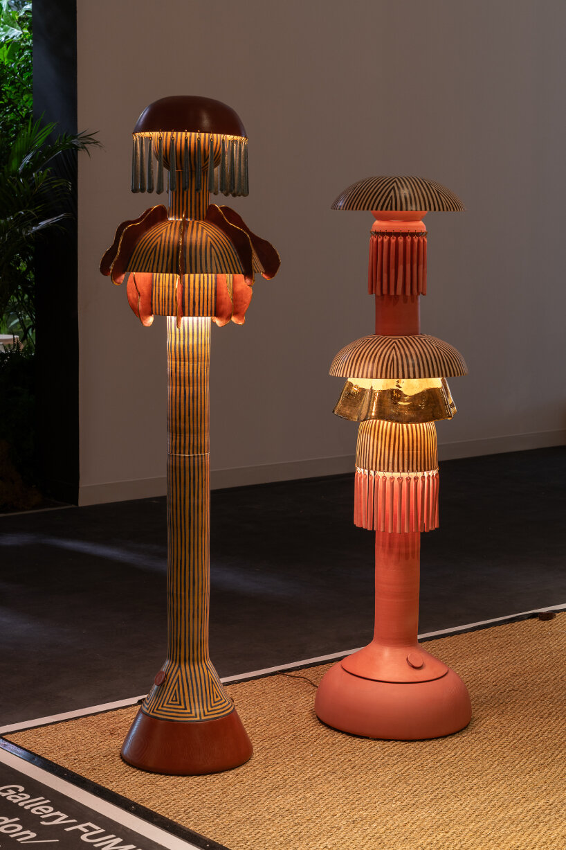 jeremy anderson gallery fumi design miami clay lamps