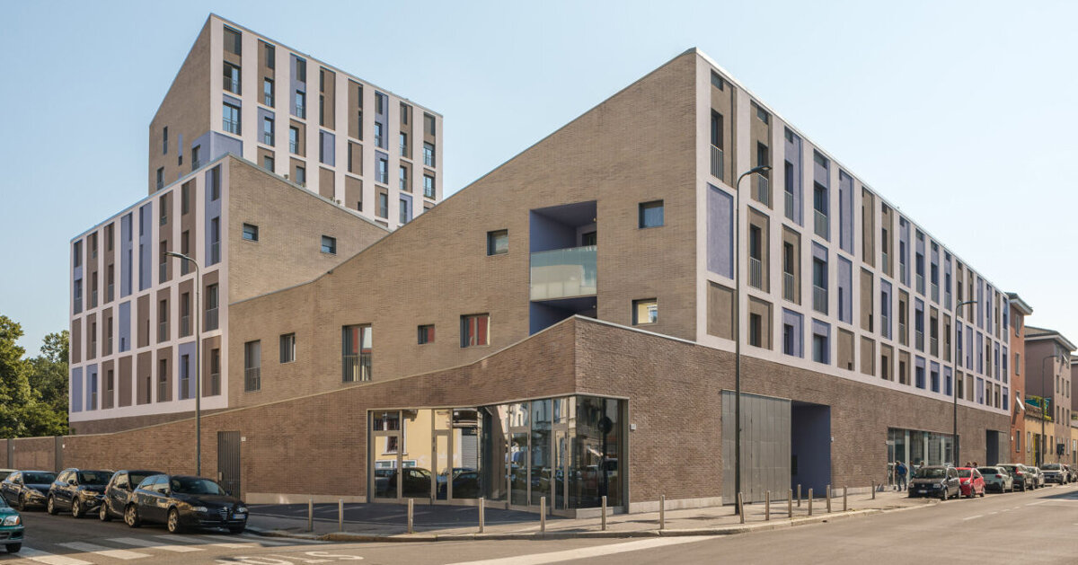brick-clad residential complex by cino zucchi architetti expands