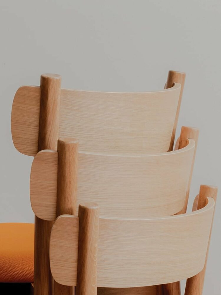 Charlie Dining chair backrest detail