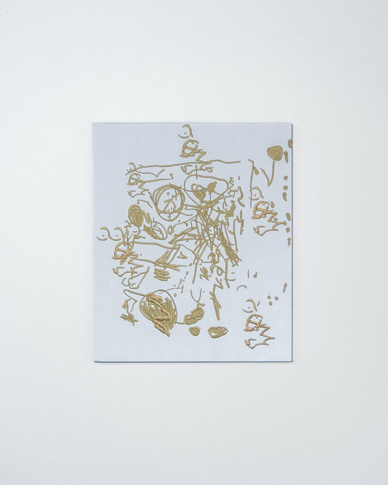 untitled 2023 50 x 60 cm embroidery on reflective fabric