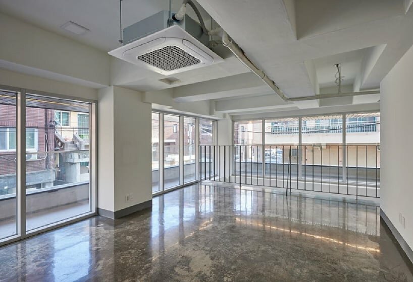 openings between floors foster a sense of connectivity