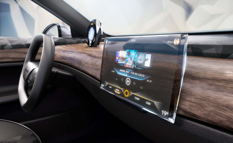 continental swarovski world's first transparent car display ces 2024