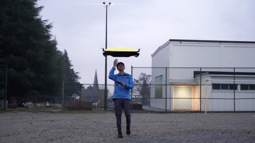 flying umbrella drone