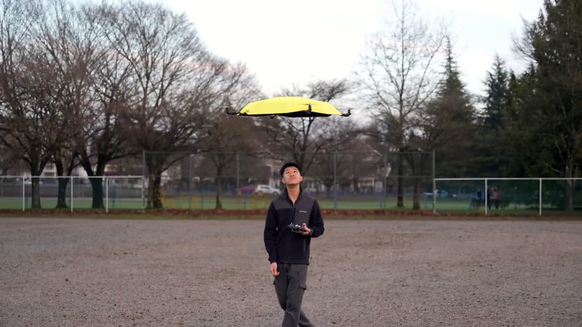 flying umbrella drone