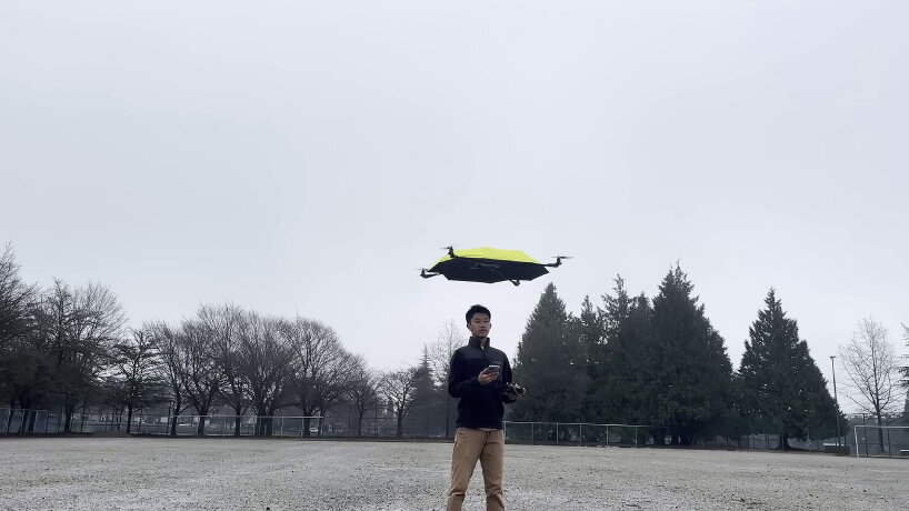 flying umbrella drone