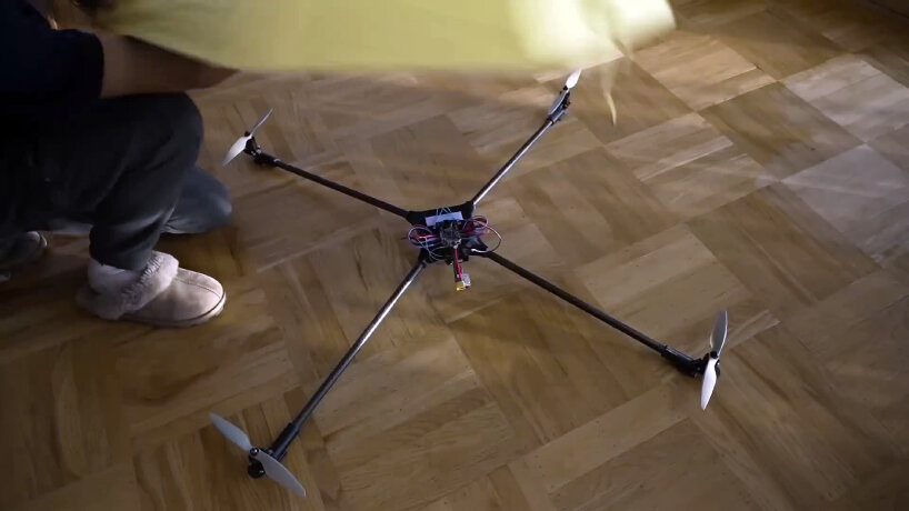 flying umbrella drone