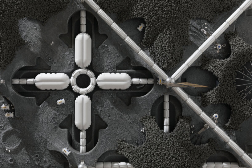 hassell modular moon habitat european space agency