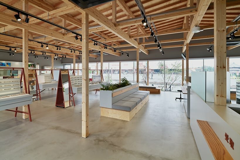 clean lines and careful detailing create an uncluttered and welcoming store