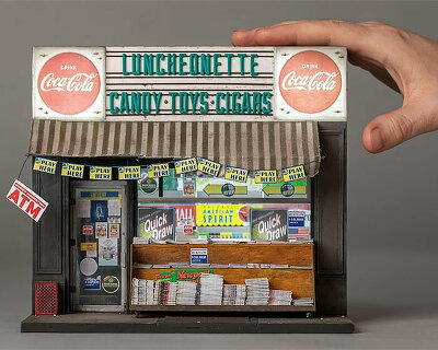 joshua smith's intricate miniature sculptures depict urban decay across the world