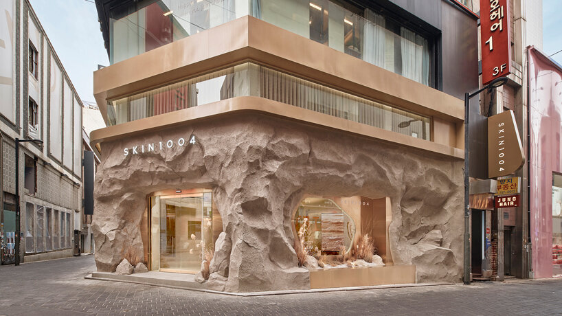 LMTLS clads korean beauty store with rocky texture echoing madagascar's pristine nature