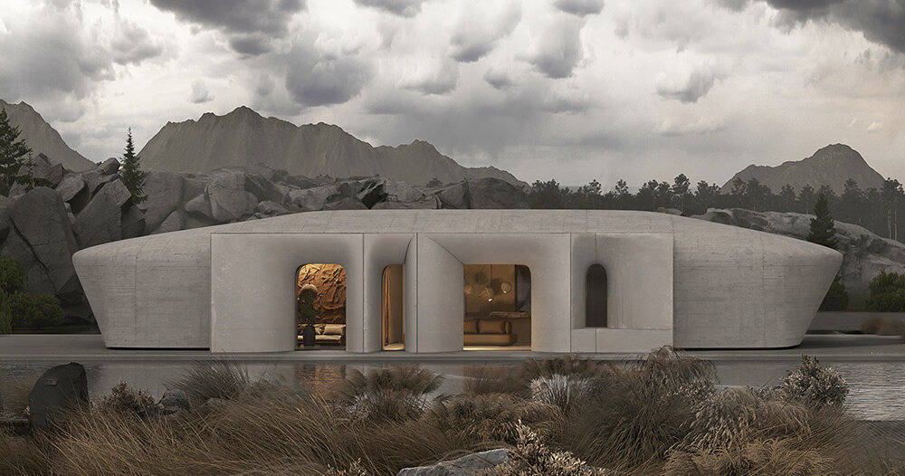 MAKHNO studio plans gnizdo lodges to resemble sculpted caves