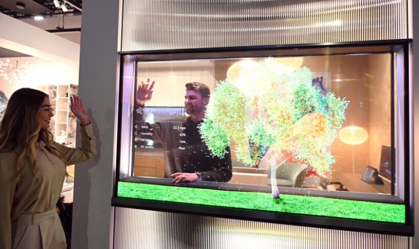 lg samsung transparent led displays ces 2024