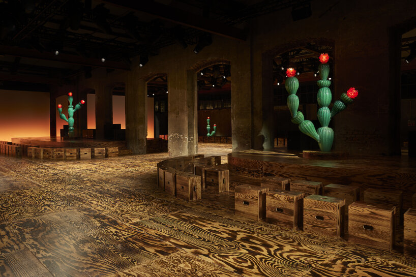 bottega veneta FW24 le corbusier murano glass cacti