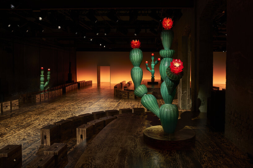 bottega veneta FW24 le corbusier murano glass cacti