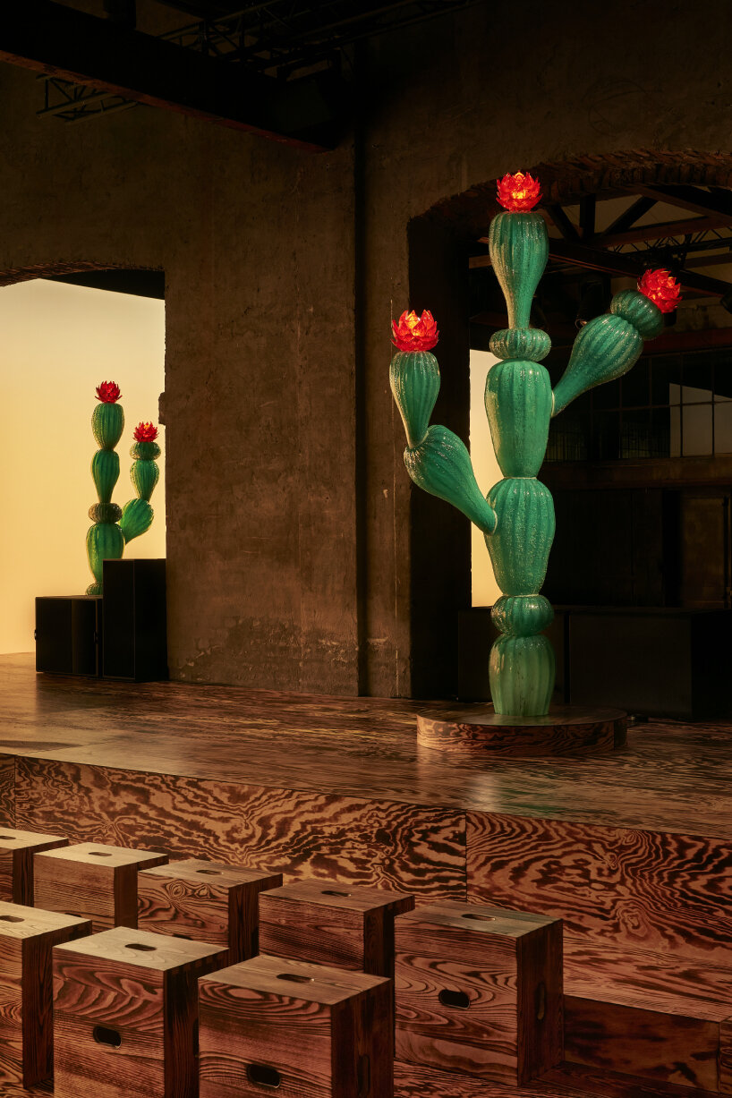 bottega veneta FW24 le corbusier murano glass cacti