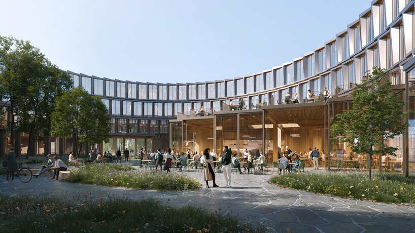 henning larsen's winning proposal prioritizes sustainability for CERN B777 in france