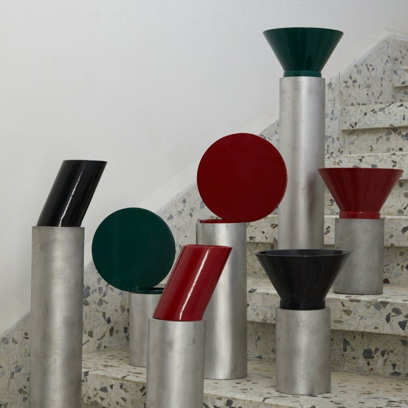 etienne bastormagi debuts reconfigurable industrial vases at doha design 2024