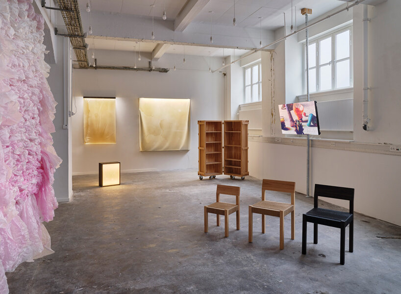 natural material studio explores light through bio-textile objects 