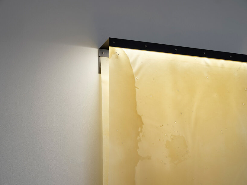 natural material studio explores light through bio-textile objects 