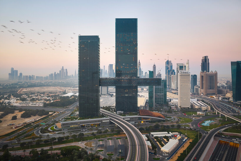 NIKKEN SEKKEI bridges dubai's new landmark with the world's longest cantilever