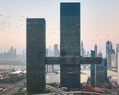 NIKKEN SEKKEI bridges dubai's new landmark with the world's longest cantilever