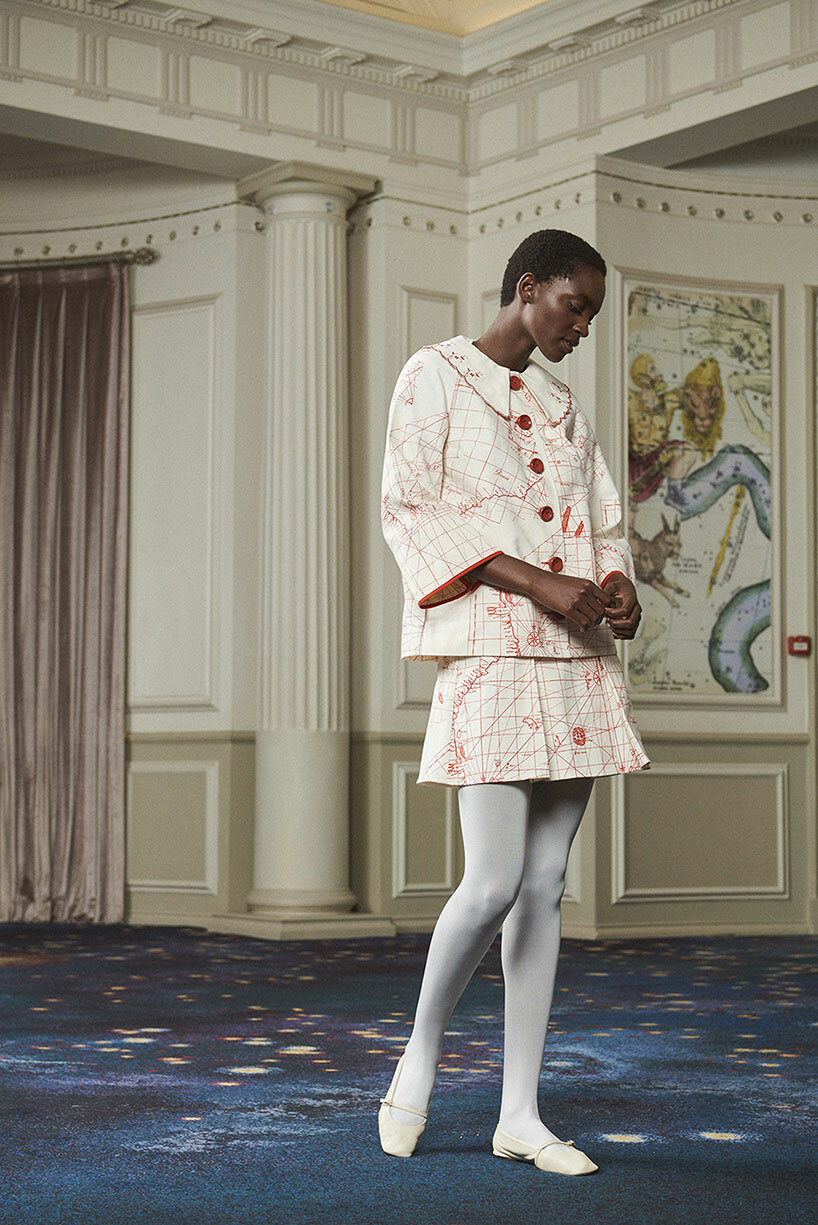 Sindiso Khumalo’s Spring Summer 2022 collection ‘Jagger’ showcasing intricate hand embroidery | photo, Xavier Vahed