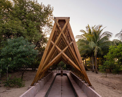 the orchid pavilion by CCA brings a new space for reflection at casa wabi