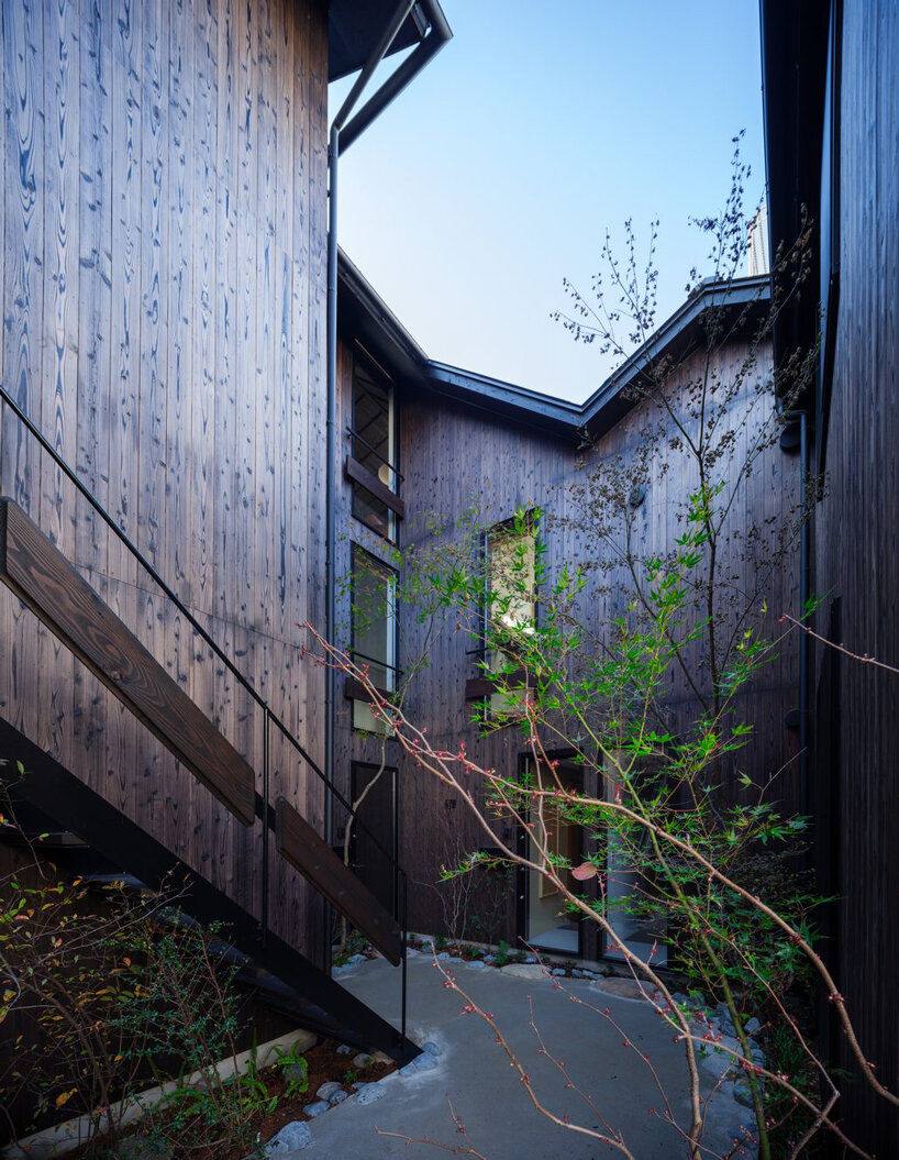 staggered volumes in love architecture's tokyo residential complex ensure privacy & ample light
